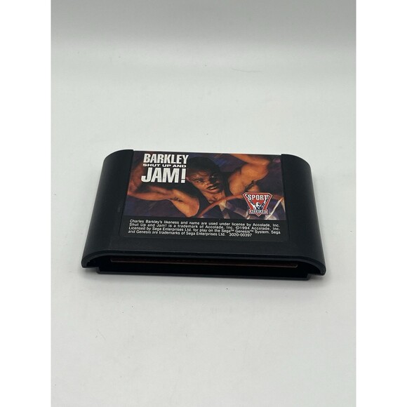 Barkley: Shut Up And Jam! In Box No Manual Sega Genesis Used 1994 TESTED - Picture 7 of 8